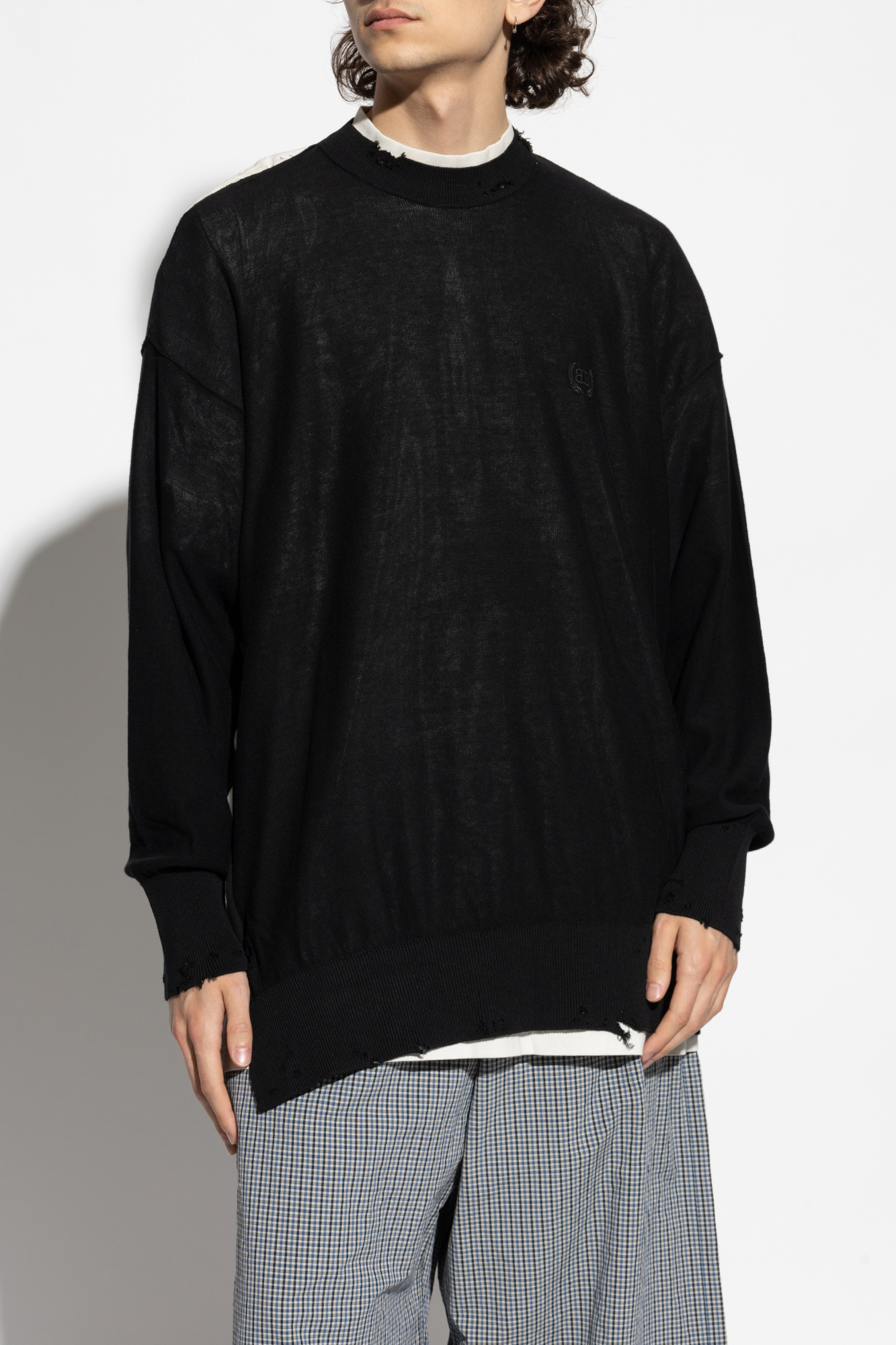 Balenciaga Sweater with 'vintage' effect | Men's Clothing